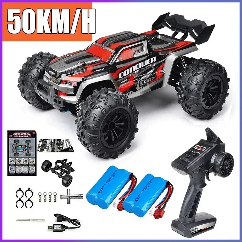 Voiture RC Brushless 4WD 1:16 – Haute Vitesse 70 km/h, Télécommande Longue Portée, Modèle Racing Tout-Terrain | SCY 16101/16102/16103 PRO