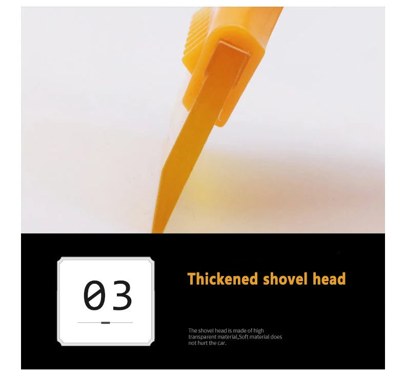 Outil Hiver 2-en-1 pour Voiture – Pelle à Neige + Brosse Antigivre | Compact, Flexible & Sécuritaire