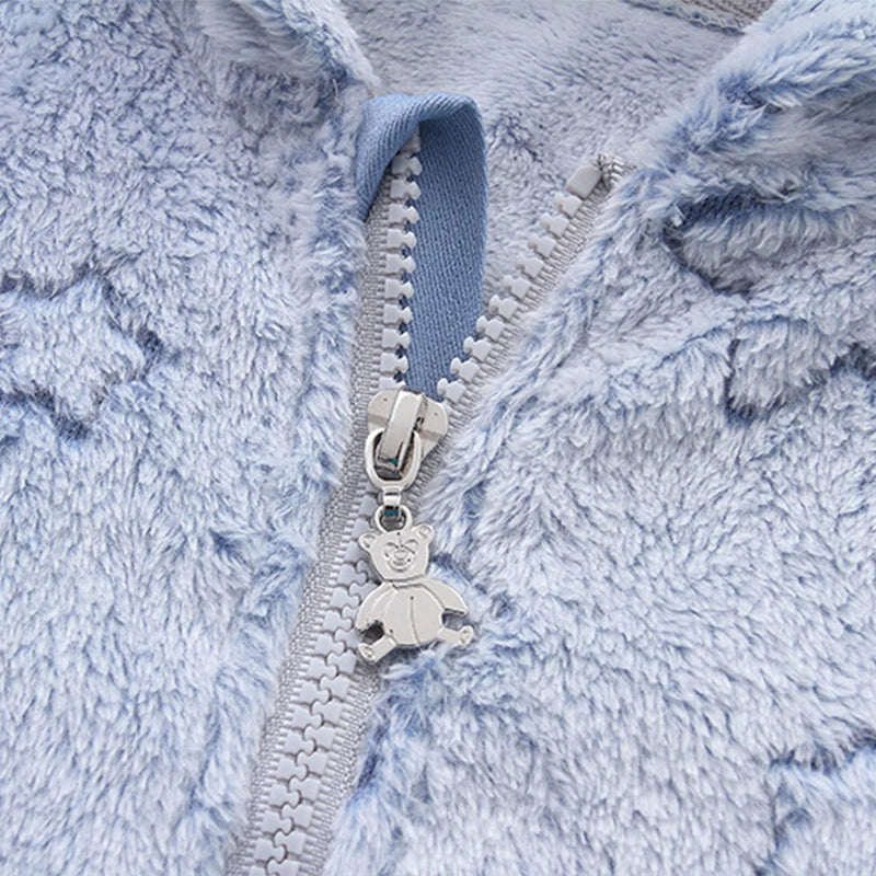 Combinaison Hiver Bébé – Pilote Chaud en Flanelle pour Garçon & Fille (0–12 Mois)