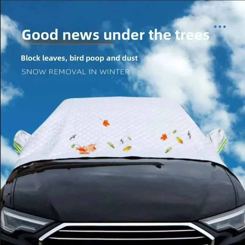 Pare-neige d'hiver pour pare-brise de voiture, protection solaire, antigel, anti-givre, housse de pare-brise avant