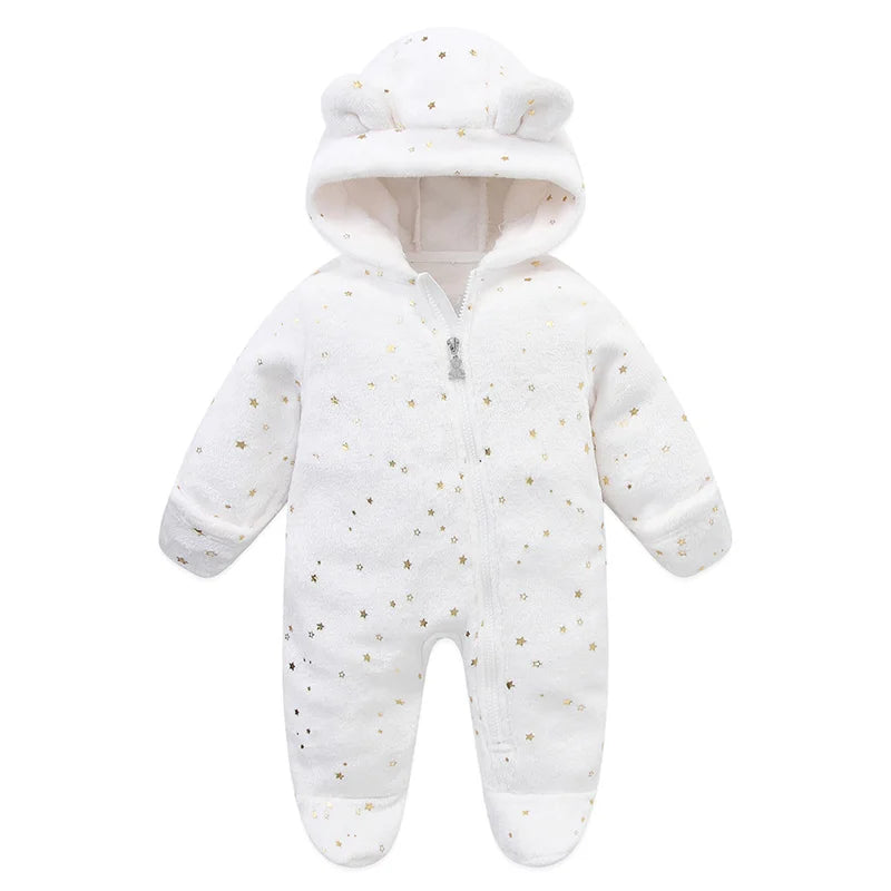Combinaison Hiver Bébé – Pilote Chaud en Flanelle pour Garçon & Fille (0–12 Mois)