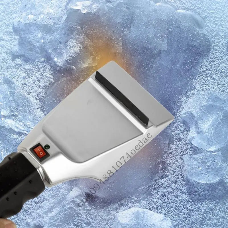 Raclette Dégivrante Électrique 12V – Grattoir Chauffant pour Pare-Brise | Outil Anti-Glace Universel Hiver