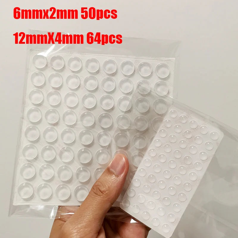 Pastilles Antidérapantes Transparente – Patins en Silicone Auto-Adhésifs pour Meubles, Portes & Tiroirs | Anti-Choc et Anti-Bruit