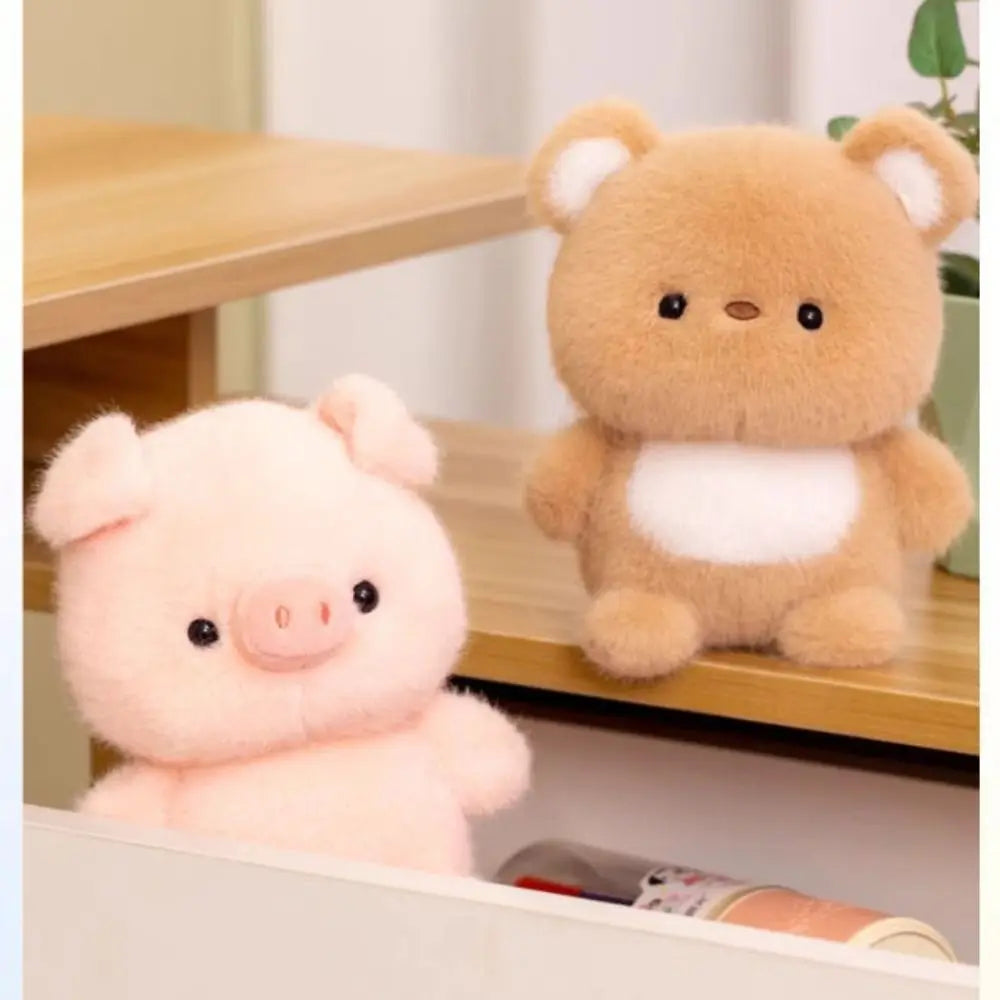 Peluche 16 cm – Capybara, Éléphant, Lapin et Ourson – Doudou Doux et Adorable