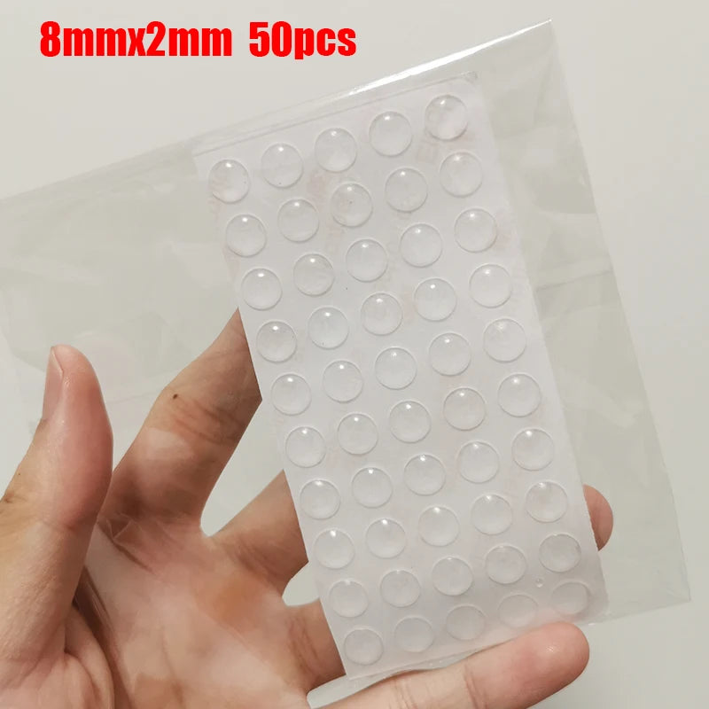 Pastilles Antidérapantes Transparente – Patins en Silicone Auto-Adhésifs pour Meubles, Portes & Tiroirs | Anti-Choc et Anti-Bruit