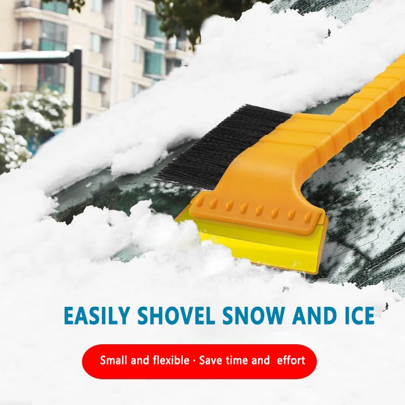 Outil Hiver 2-en-1 pour Voiture – Pelle à Neige + Brosse Antigivre | Compact, Flexible & Sécuritaire