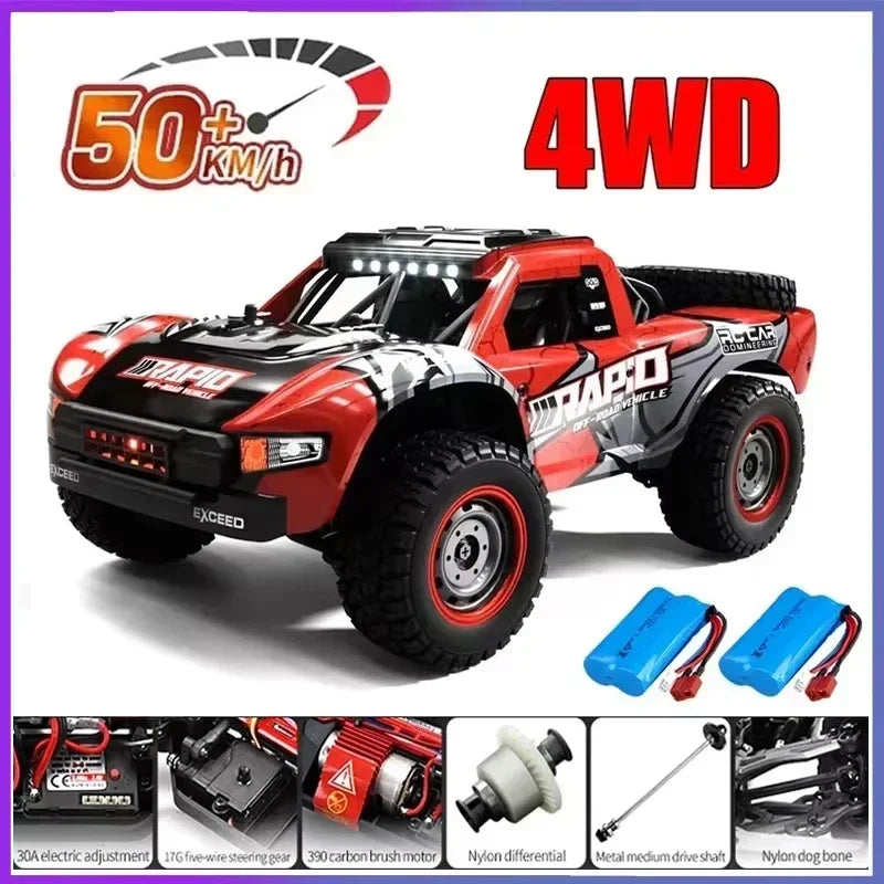 Voiture RC Brushless 4WD 1:16 – Haute Vitesse 70 km/h, Télécommande Longue Portée, Modèle Racing Tout-Terrain | SCY 16101/16102/16103 PRO