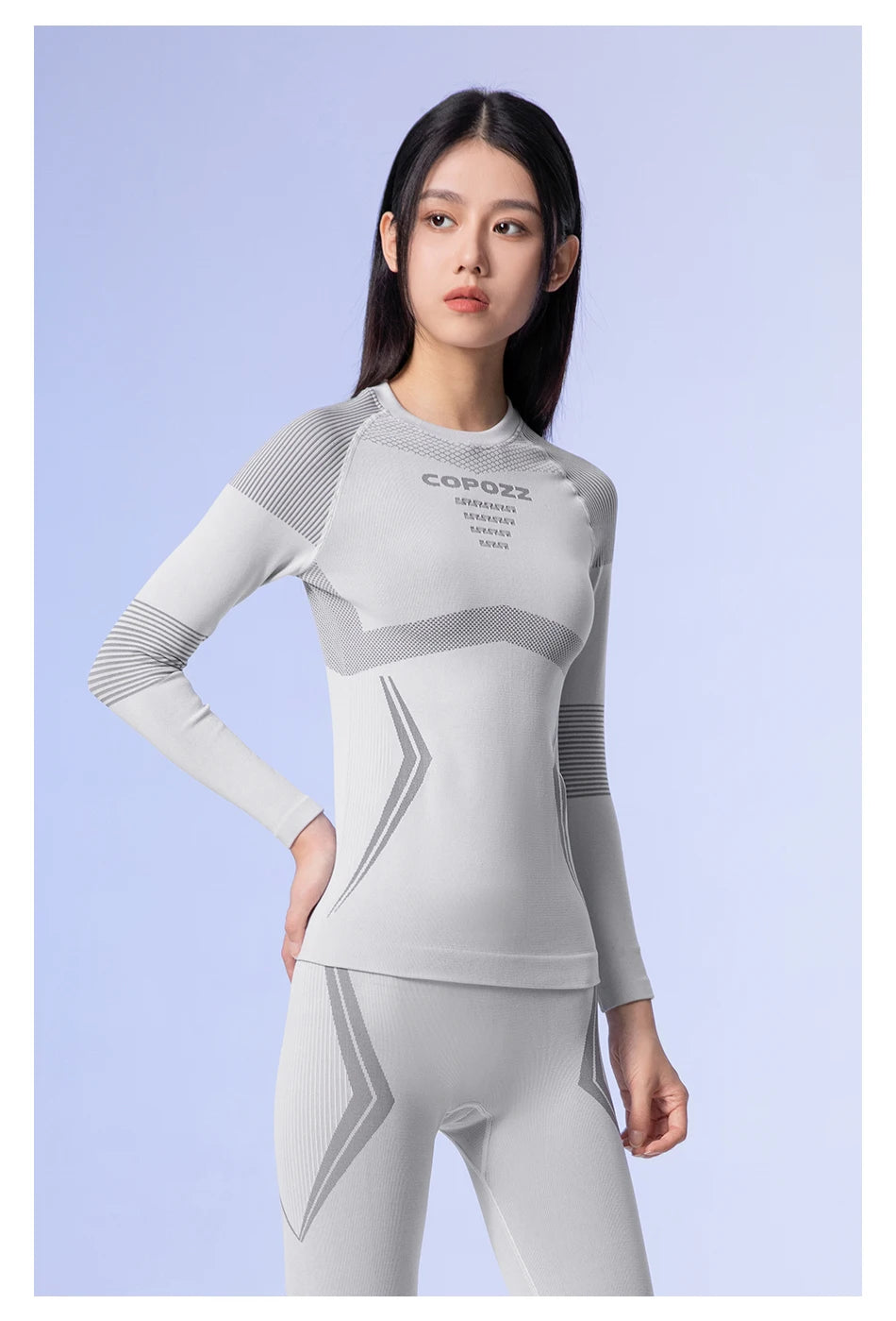 Ensemble Thermique Ski Unisexe COPozz – Sous-vêtements Chauds, Respirants & Séchage Rapide | Haut + Pantalon Hiver Outdoor