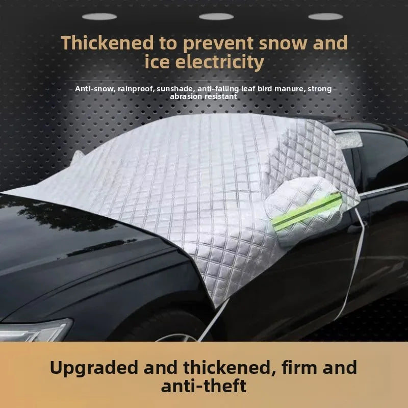 Pare-neige d'hiver pour pare-brise de voiture, protection solaire, antigel, anti-givre, housse de pare-brise avant