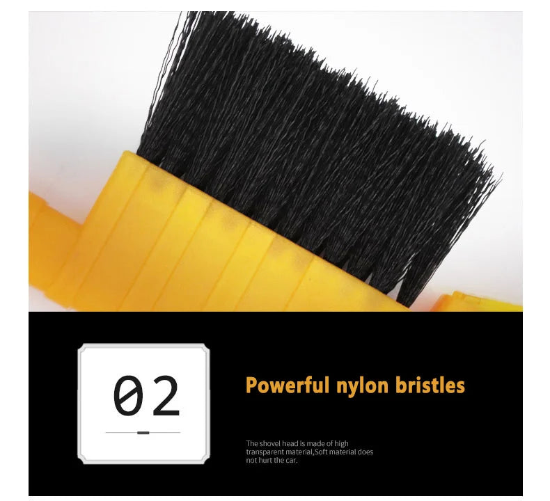 Outil Hiver 2-en-1 pour Voiture – Pelle à Neige + Brosse Antigivre | Compact, Flexible & Sécuritaire