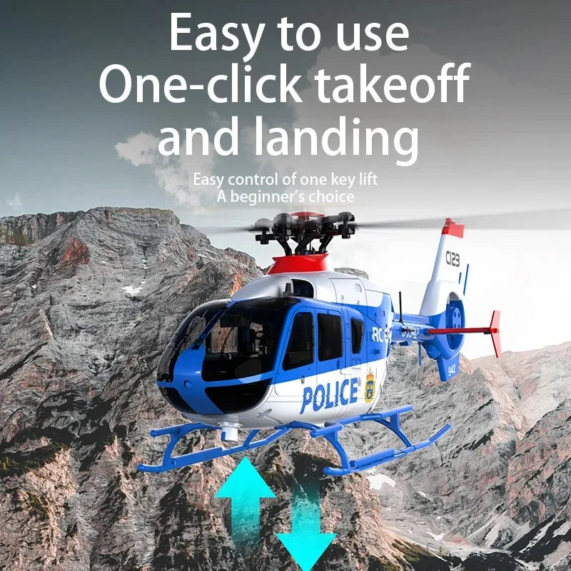 Hélicoptère RC Professionnel – Avion Télécommandé Rechargeable | Vol Stable, Décollage 1-Clic, Jouet Enfant & Adulte RC C123/C189