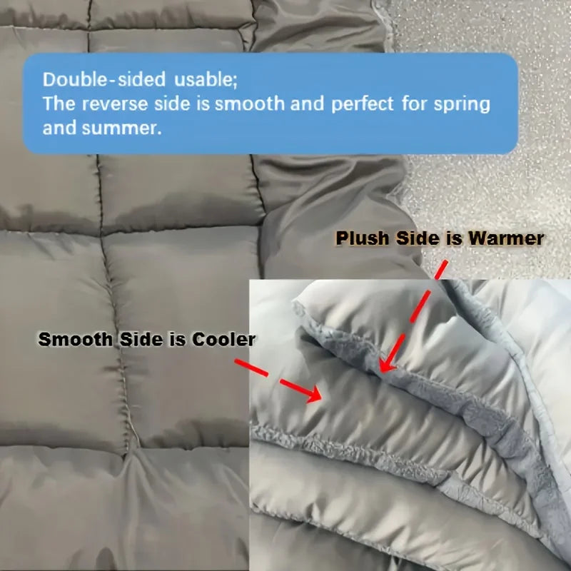 Lit Douillet en Peluche pour Grand Chien – Extra Moelleux, Épais & Ultra Confort | Coussin Relaxant pour Animaux