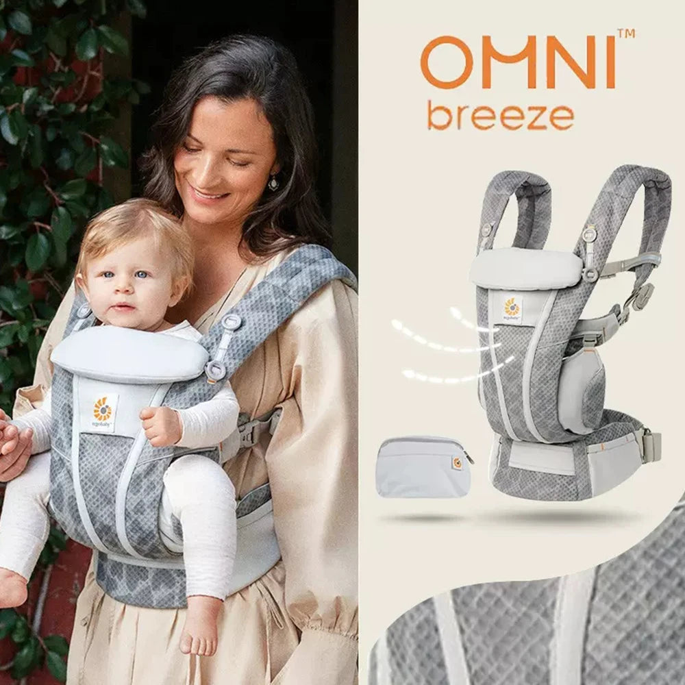 Porte-Bébé Ergonomique Respirable 4 Positions – Soutien Lombaire, Confort Bébé & Parent (3,5–20 kg)
