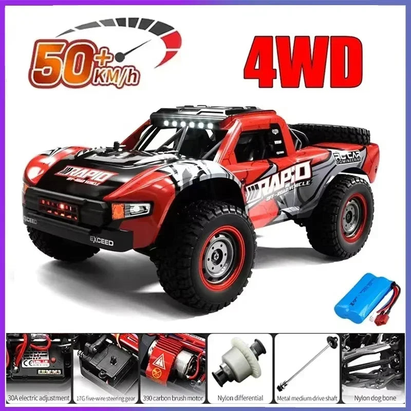 Voiture RC Brushless 4WD 1:16 – Haute Vitesse 70 km/h, Télécommande Longue Portée, Modèle Racing Tout-Terrain | SCY 16101/16102/16103 PRO