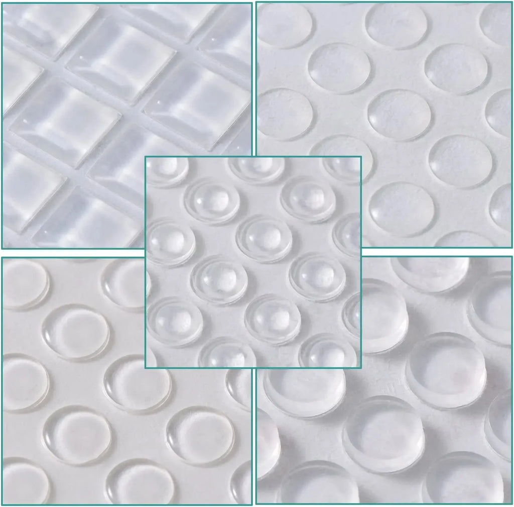 Pastilles Antidérapantes Transparente – Patins en Silicone Auto-Adhésifs pour Meubles, Portes & Tiroirs | Anti-Choc et Anti-Bruit