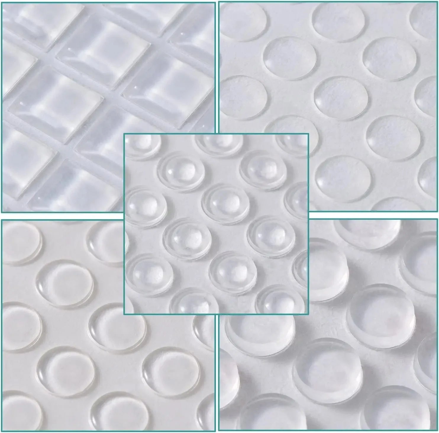 Pastilles Antidérapantes Transparente – Patins en Silicone Auto-Adhésifs pour Meubles, Portes & Tiroirs | Anti-Choc et Anti-Bruit