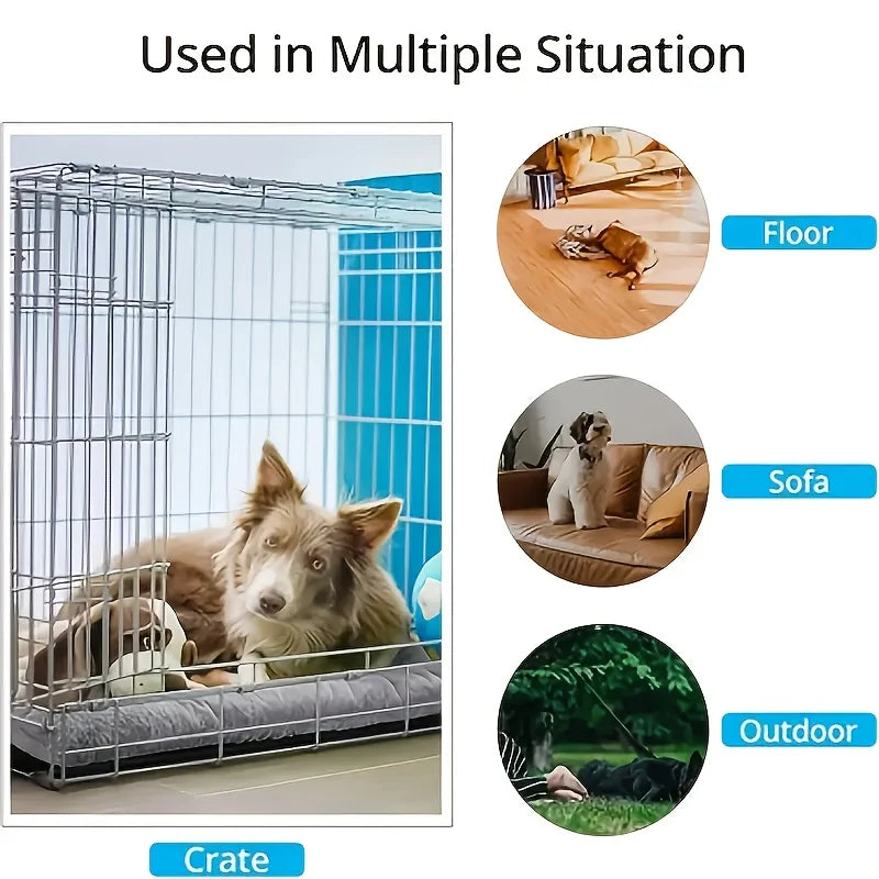 Lit Douillet en Peluche pour Grand Chien – Extra Moelleux, Épais & Ultra Confort | Coussin Relaxant pour Animaux