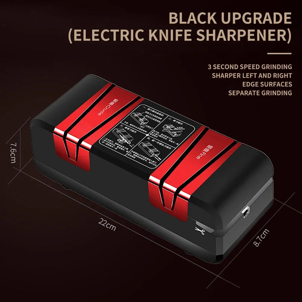 Aiguiseur de Couteaux Électrique – Affûteur Multi-Fonctions Automatique | Pour Couteaux, Ciseaux & Tournevis