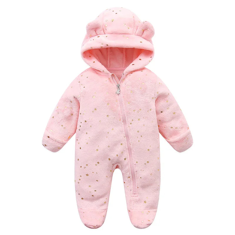Combinaison Hiver Bébé – Pilote Chaud en Flanelle pour Garçon & Fille (0–12 Mois)
