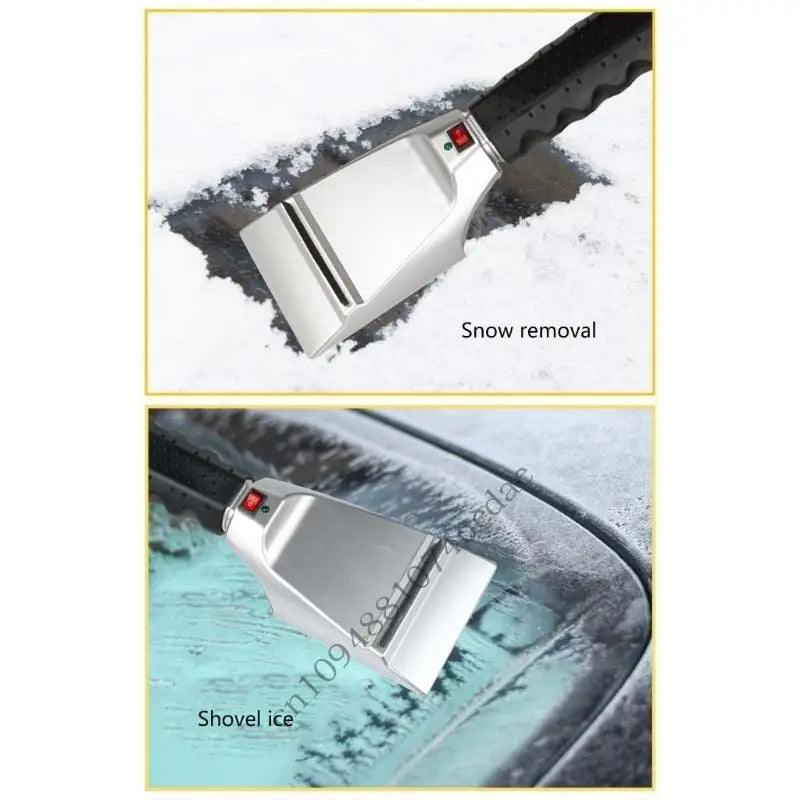 Raclette Dégivrante Électrique 12V – Grattoir Chauffant pour Pare-Brise | Outil Anti-Glace Universel Hiver