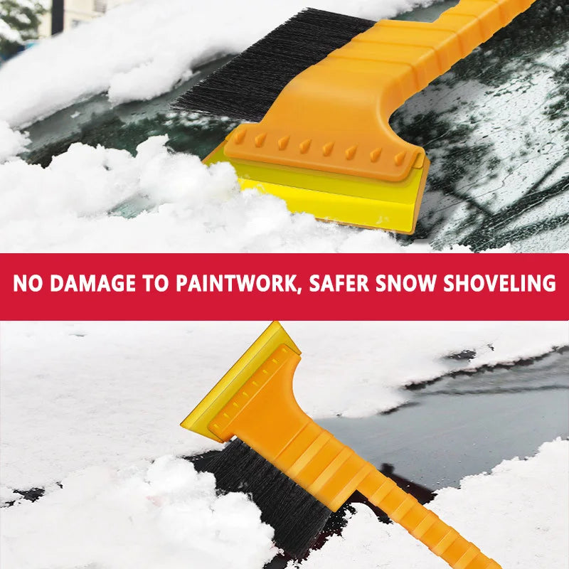 Outil Hiver 2-en-1 pour Voiture – Pelle à Neige + Brosse Antigivre | Compact, Flexible & Sécuritaire