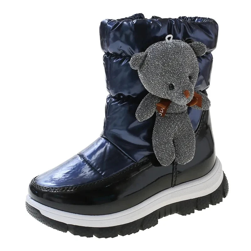 Bottes d’Hiver Chaudes pour Enfants – Imperméables, Antidérapantes, Intérieur Laine – Garçons & Filles
