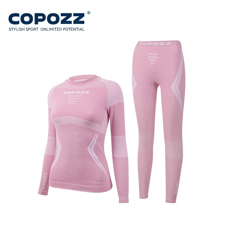 Ensemble Thermique Ski Unisexe COPozz – Sous-vêtements Chauds, Respirants & Séchage Rapide | Haut + Pantalon Hiver Outdoor