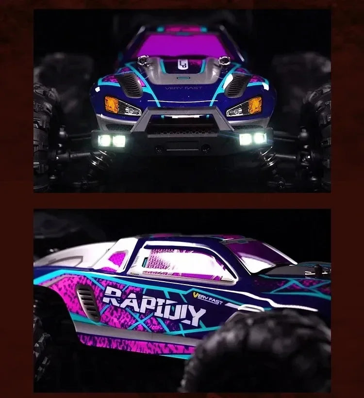 Voiture RC Brushless 4WD 1:16 – Haute Vitesse 70 km/h, Télécommande Longue Portée, Modèle Racing Tout-Terrain | SCY 16101/16102/16103 PRO