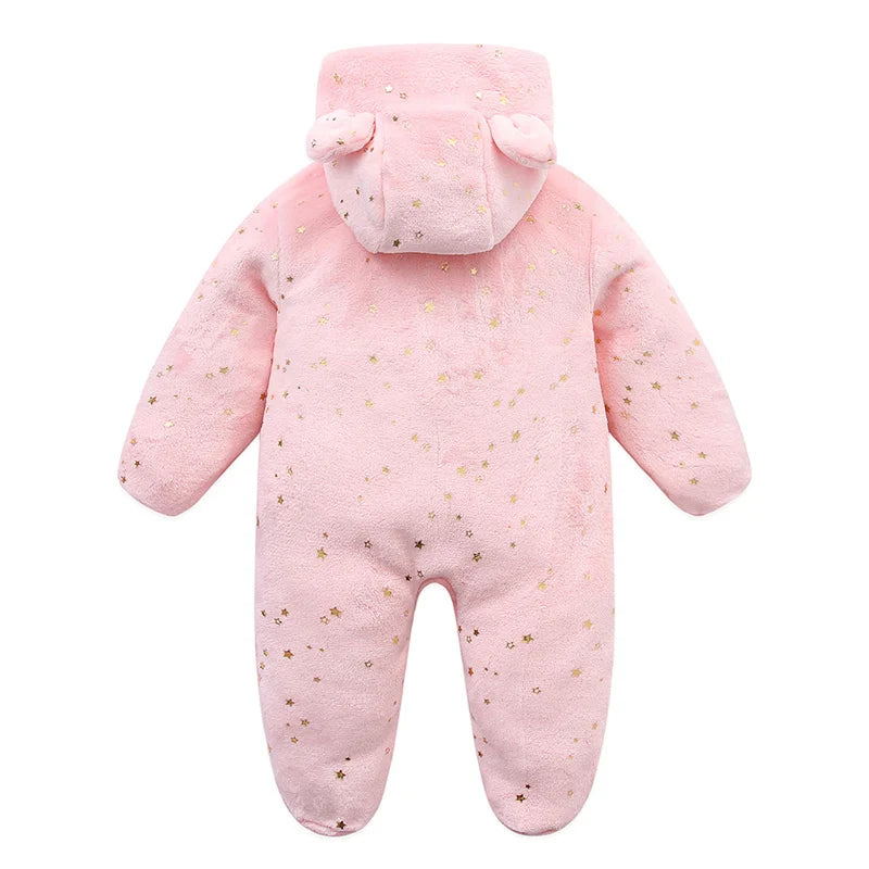 Combinaison Hiver Bébé – Pilote Chaud en Flanelle pour Garçon & Fille (0–12 Mois)