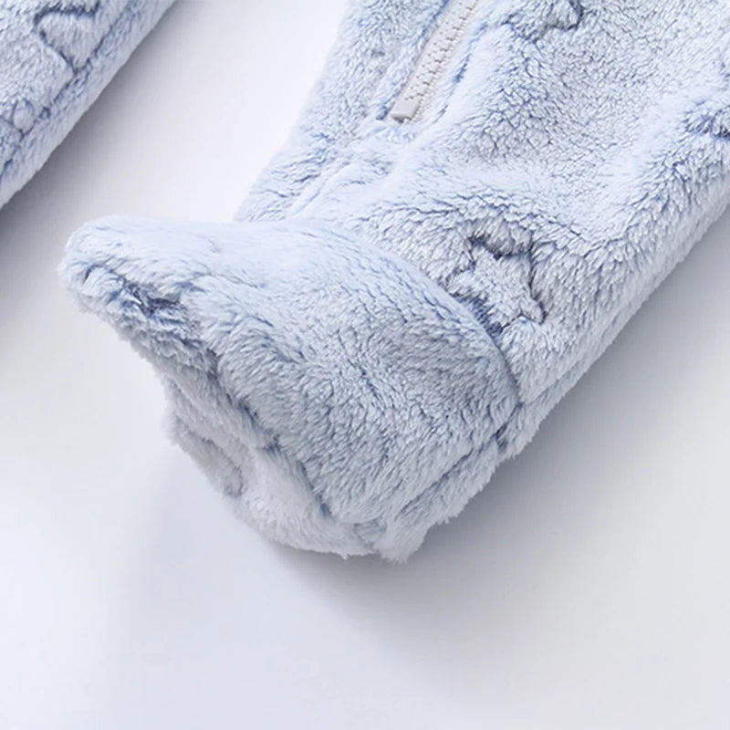 Combinaison Hiver Bébé – Pilote Chaud en Flanelle pour Garçon & Fille (0–12 Mois)