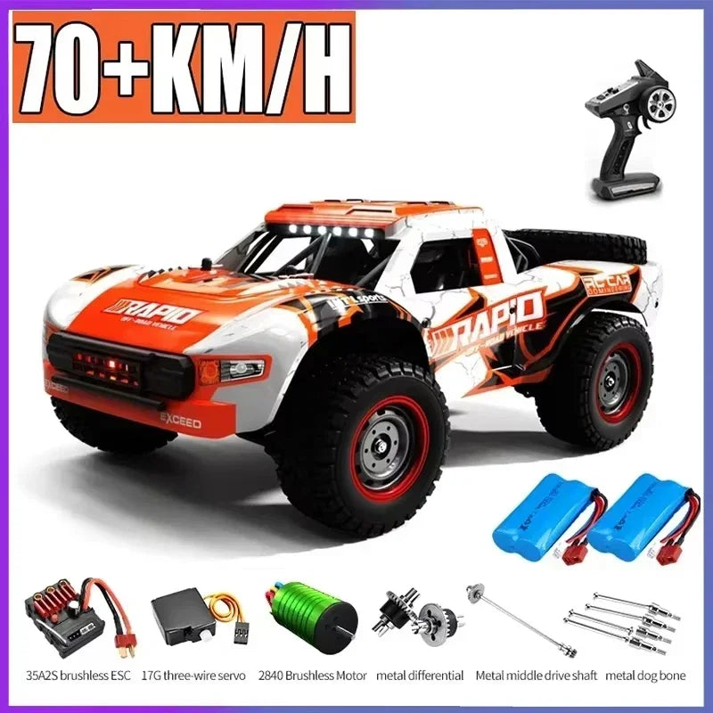 Voiture RC Brushless 4WD 1:16 – Haute Vitesse 70 km/h, Télécommande Longue Portée, Modèle Racing Tout-Terrain | SCY 16101/16102/16103 PRO