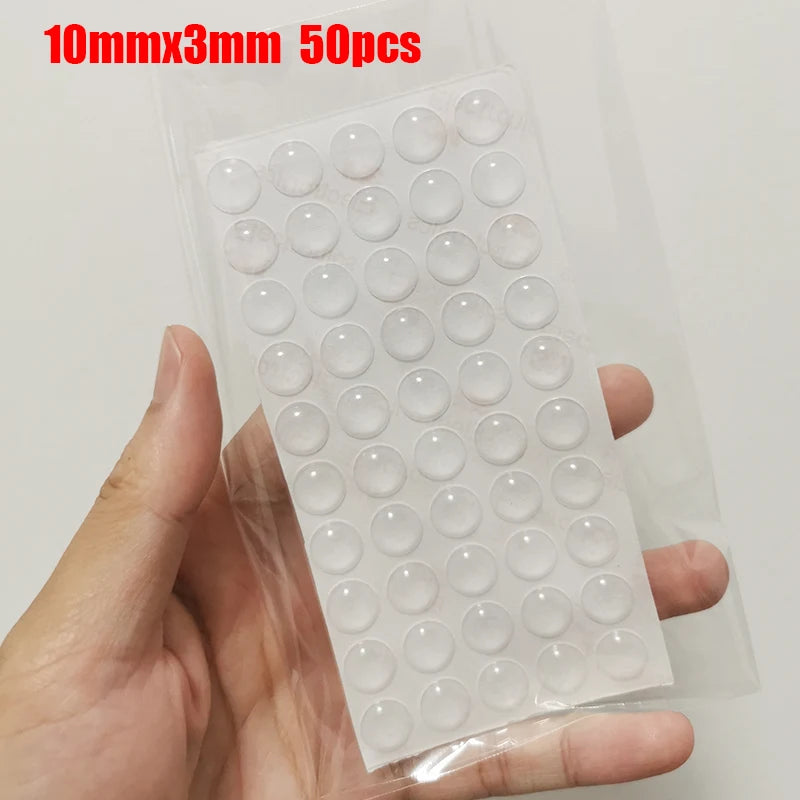 Pastilles Antidérapantes Transparente – Patins en Silicone Auto-Adhésifs pour Meubles, Portes & Tiroirs | Anti-Choc et Anti-Bruit