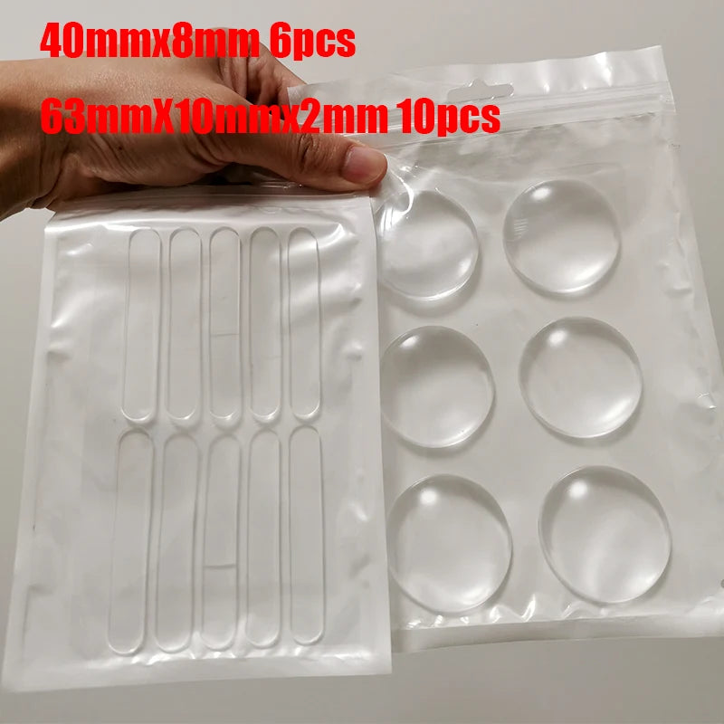 Pastilles Antidérapantes Transparente – Patins en Silicone Auto-Adhésifs pour Meubles, Portes & Tiroirs | Anti-Choc et Anti-Bruit