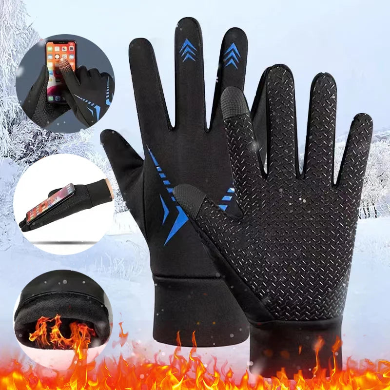 Gants Thermiques Hiver Waterproof pour Cyclisme – Anti-Dérapants, Écran Tactile, Coupe-Vent | Vélo, Ski & Outdoor