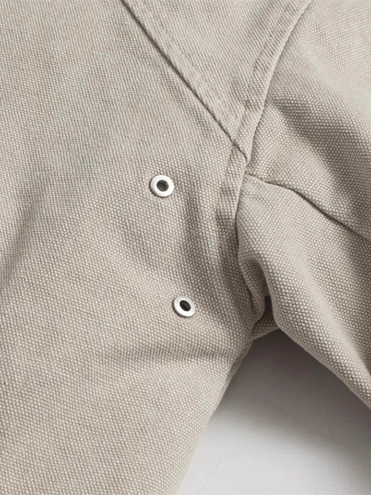 Veste Hiver Oversize Épais Homme/Femme – Canvas Lavé avec Doublure Fourrure Synthétique | Hoodie Chaud & Confort Loose Fit