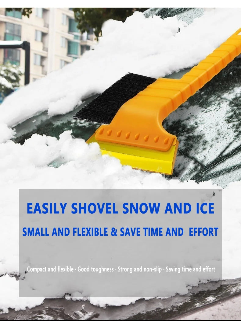 Outil Hiver 2-en-1 pour Voiture – Pelle à Neige + Brosse Antigivre | Compact, Flexible & Sécuritaire