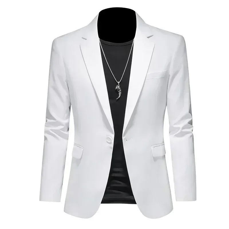 Blazer homme business – Style élégant, coupe slim, plusieurs couleurs, idéal affaires & mariage