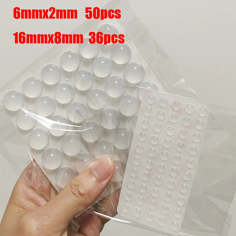 Pastilles Antidérapantes Transparente – Patins en Silicone Auto-Adhésifs pour Meubles, Portes & Tiroirs | Anti-Choc et Anti-Bruit