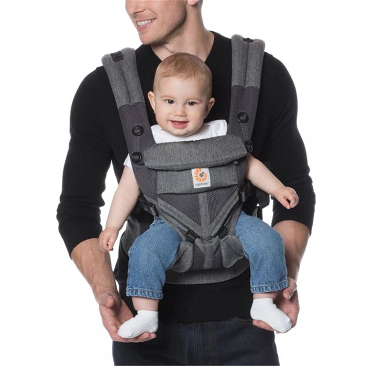 Porte-Bébé Ergonomique Respirable 4 Positions – Soutien Lombaire, Confort Bébé & Parent (3,5–20 kg)