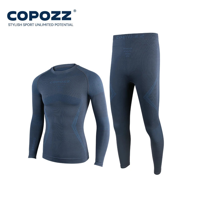 Ensemble Thermique Ski Unisexe COPozz – Sous-vêtements Chauds, Respirants & Séchage Rapide | Haut + Pantalon Hiver Outdoor