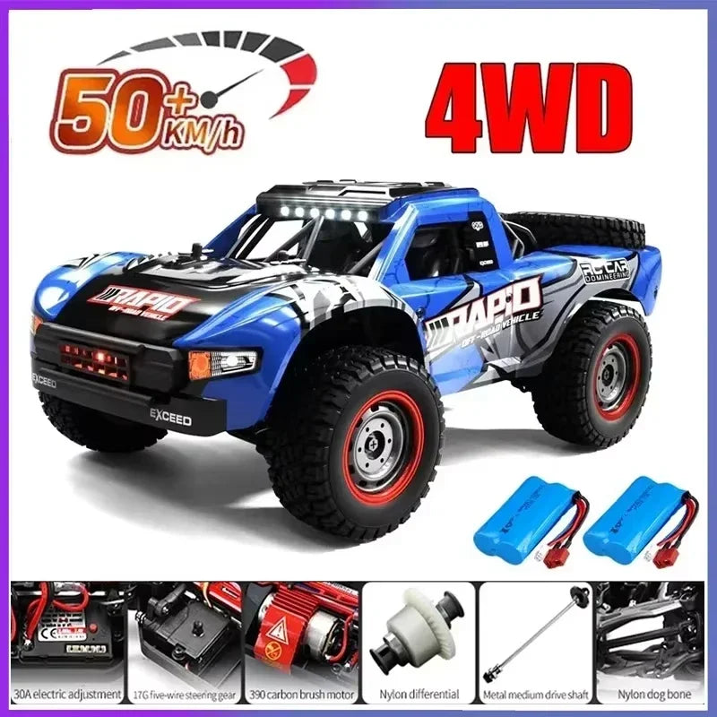 Voiture RC Brushless 4WD 1:16 – Haute Vitesse 70 km/h, Télécommande Longue Portée, Modèle Racing Tout-Terrain | SCY 16101/16102/16103 PRO