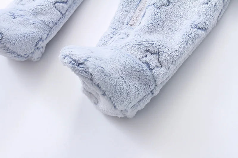 Combinaison Hiver Bébé – Pilote Chaud en Flanelle pour Garçon & Fille (0–12 Mois)