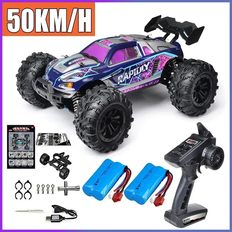 Voiture RC Brushless 4WD 1:16 – Haute Vitesse 70 km/h, Télécommande Longue Portée, Modèle Racing Tout-Terrain | SCY 16101/16102/16103 PRO