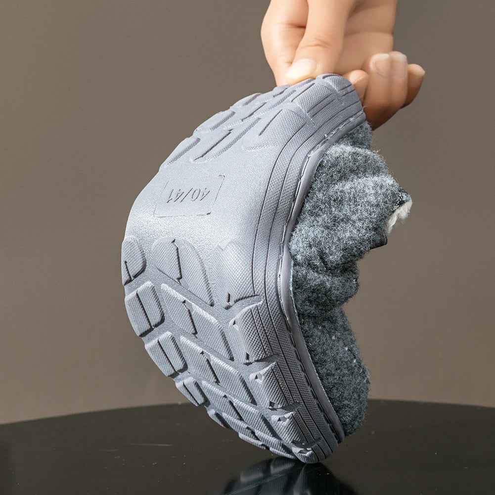 Pantoufles Hiver Homme Ultra Confort | Semelle TPR Antidérapante | Intérieur Doux & Mousse Mémoire | Chaussons Chauds Maison