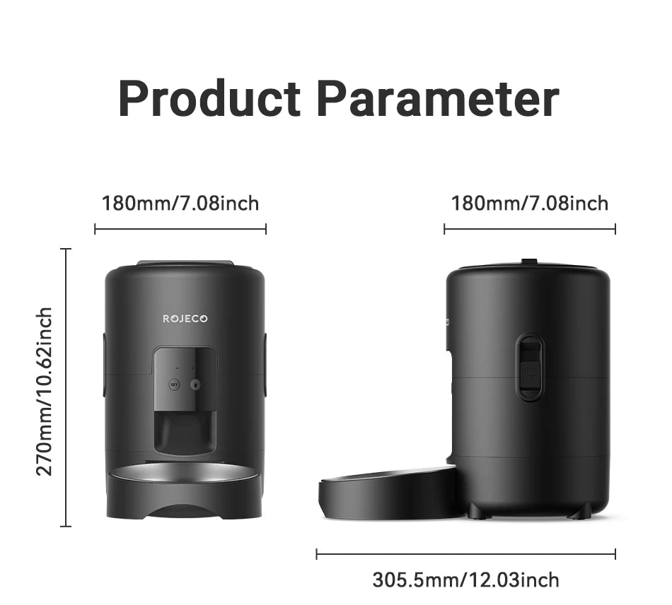 Distributeur Automatique Intelligent pour Animaux 2L – WiFi App Control | Gamelle Connectée pour Chats & Chiens, Programmable & Anti-Bourrage