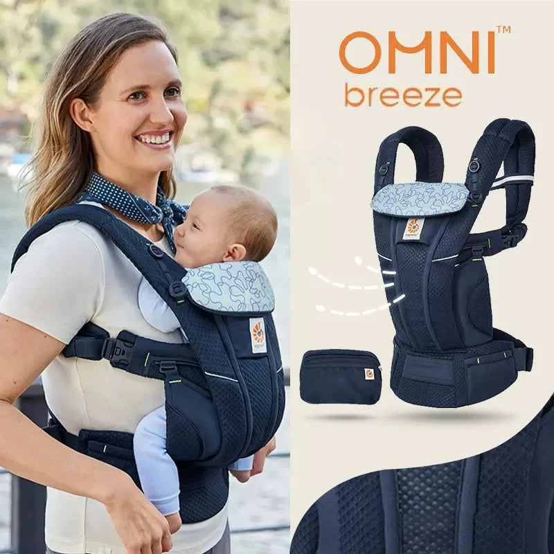 Porte-Bébé Ergonomique Respirable 4 Positions – Soutien Lombaire, Confort Bébé & Parent (3,5–20 kg)