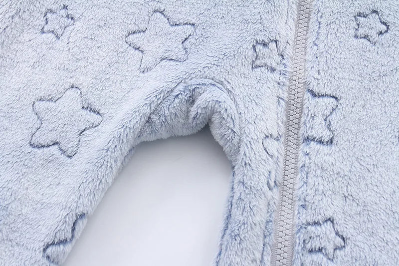 Combinaison Hiver Bébé – Pilote Chaud en Flanelle pour Garçon & Fille (0–12 Mois)