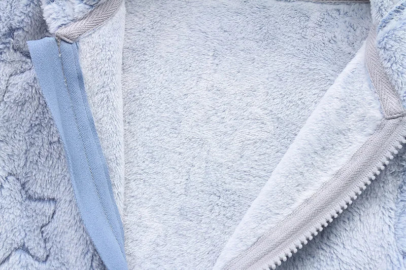 Combinaison Hiver Bébé – Pilote Chaud en Flanelle pour Garçon & Fille (0–12 Mois)