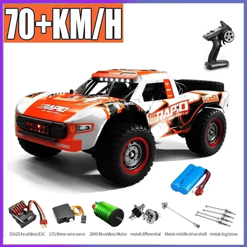 Voiture RC Brushless 4WD 1:16 – Haute Vitesse 70 km/h, Télécommande Longue Portée, Modèle Racing Tout-Terrain | SCY 16101/16102/16103 PRO