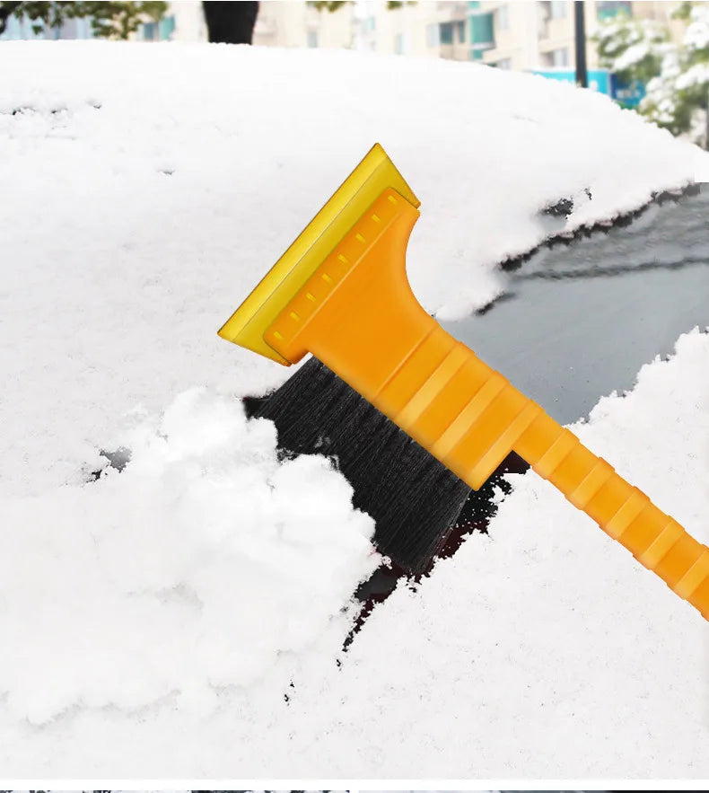 Outil Hiver 2-en-1 pour Voiture – Pelle à Neige + Brosse Antigivre | Compact, Flexible & Sécuritaire